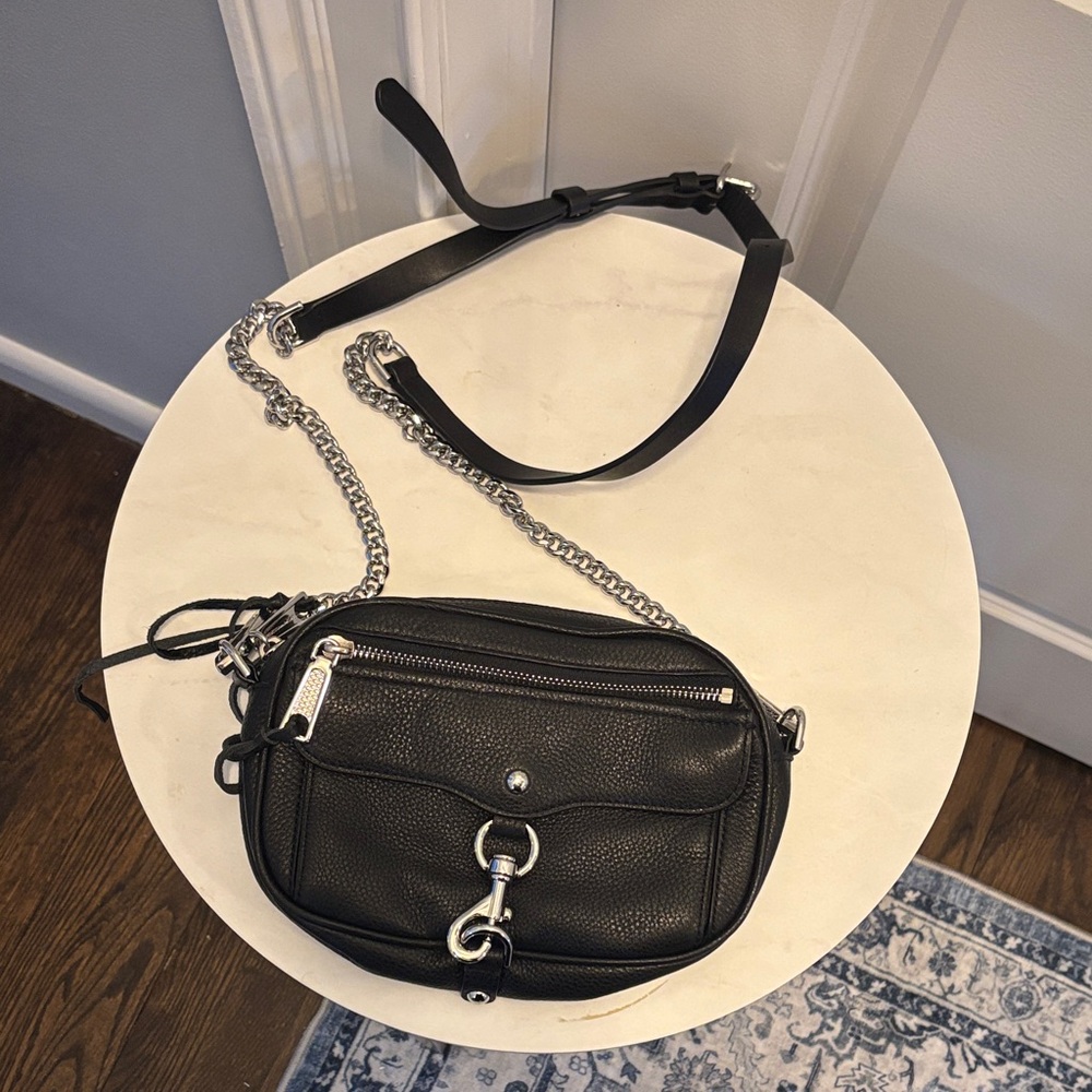 Rebecca Minkoff Black Leather Crossbody Bag